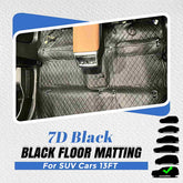 7D Black Black Floor Matting For SUV Cars 13FT